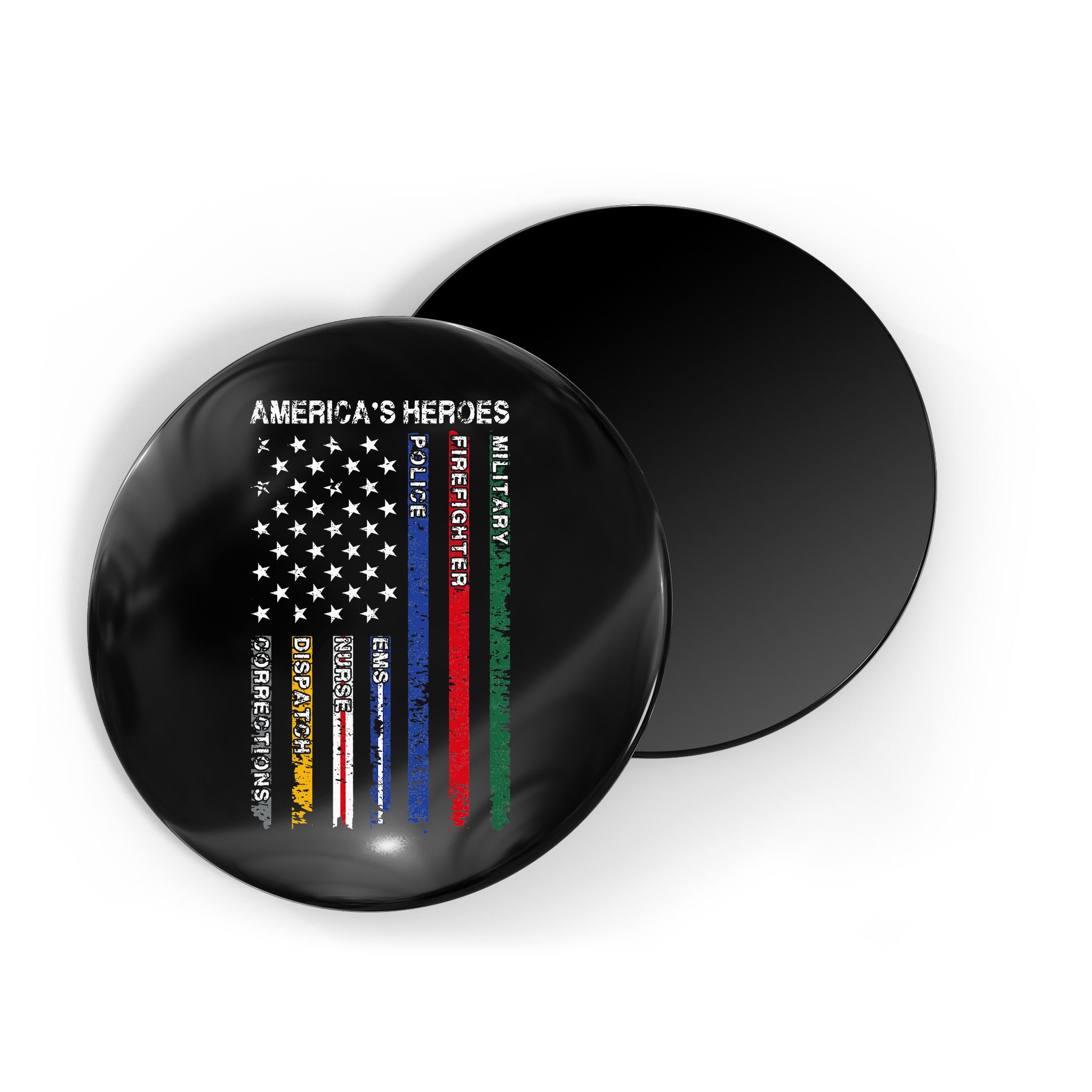 First Responders Hero Flag Nurse EMS Police Fire Magnet
