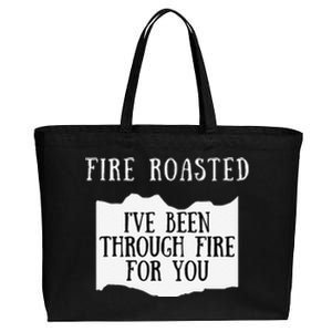 Fire Roasted Hot Sauce Packet Group Costume Gift Cotton Canvas Jumbo Tote