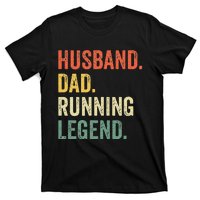 Funny Runner Husband Dad Running Legend Vintage T-Shirt