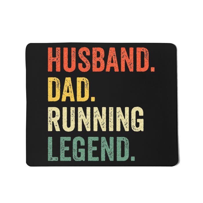 Funny Runner Husband Dad Running Legend Vintage Mousepad