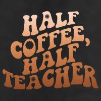 Funny Retro Half Coffee Half Teacher Adult Drive Performance Visor