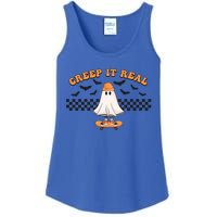 Funny Retro Halloween Creep It Real Vintage Ghost Halloween Meaningful Gift Ladies Essential Tank