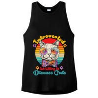 Funny Retro Hippy Hipster Glasses Cat Introverted But Willing To Discuss Cats Ladies PosiCharge Tri-Blend Wicking Tank