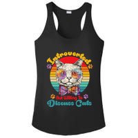 Funny Retro Hippy Hipster Glasses Cat Introverted But Willing To Discuss Cats Ladies PosiCharge Competitor Racerback Tank