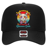Funny Retro Hippy Hipster Glasses Cat Introverted But Willing To Discuss Cats Trucker Hat