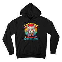 Funny Retro Hippy Hipster Glasses Cat Introverted But Willing To Discuss Cats Tall Hoodie