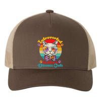 Funny Retro Hippy Hipster Glasses Cat Introverted But Willing To Discuss Cats Yupoong Adult 5-Panel Trucker Hat