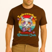Funny Retro Hippy Hipster Glasses Cat Introverted But Willing To Discuss Cats Performance Shirt