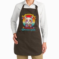 Funny Retro Hippy Hipster Glasses Cat Introverted But Willing To Discuss Cats Apron
