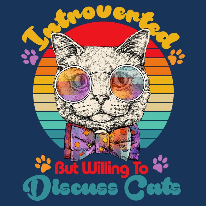 Funny Retro Hippy Hipster Glasses Cat Introverted But Willing To Discuss Cats Infant Baby Jersey Bodysuit