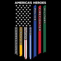 First Responders Heroes Police Military Firefighter Nurses Great Gift Impact Tech Backpack