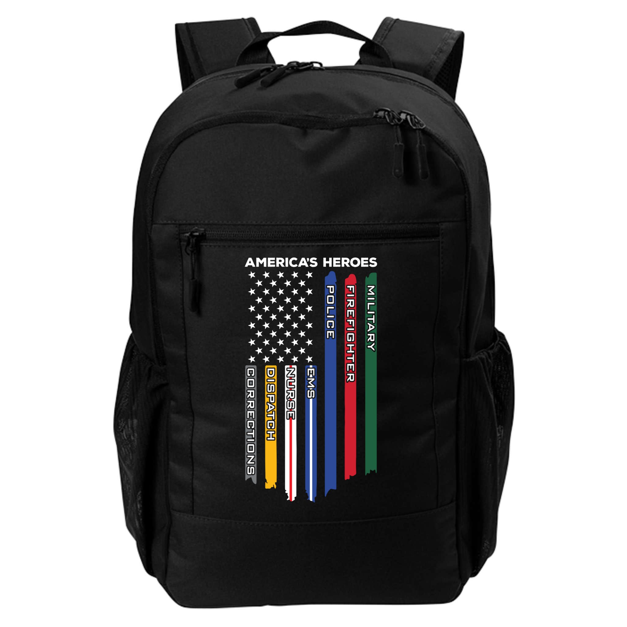 First Responders Heroes Police Military Firefighter Nurses Great Gift Backpack