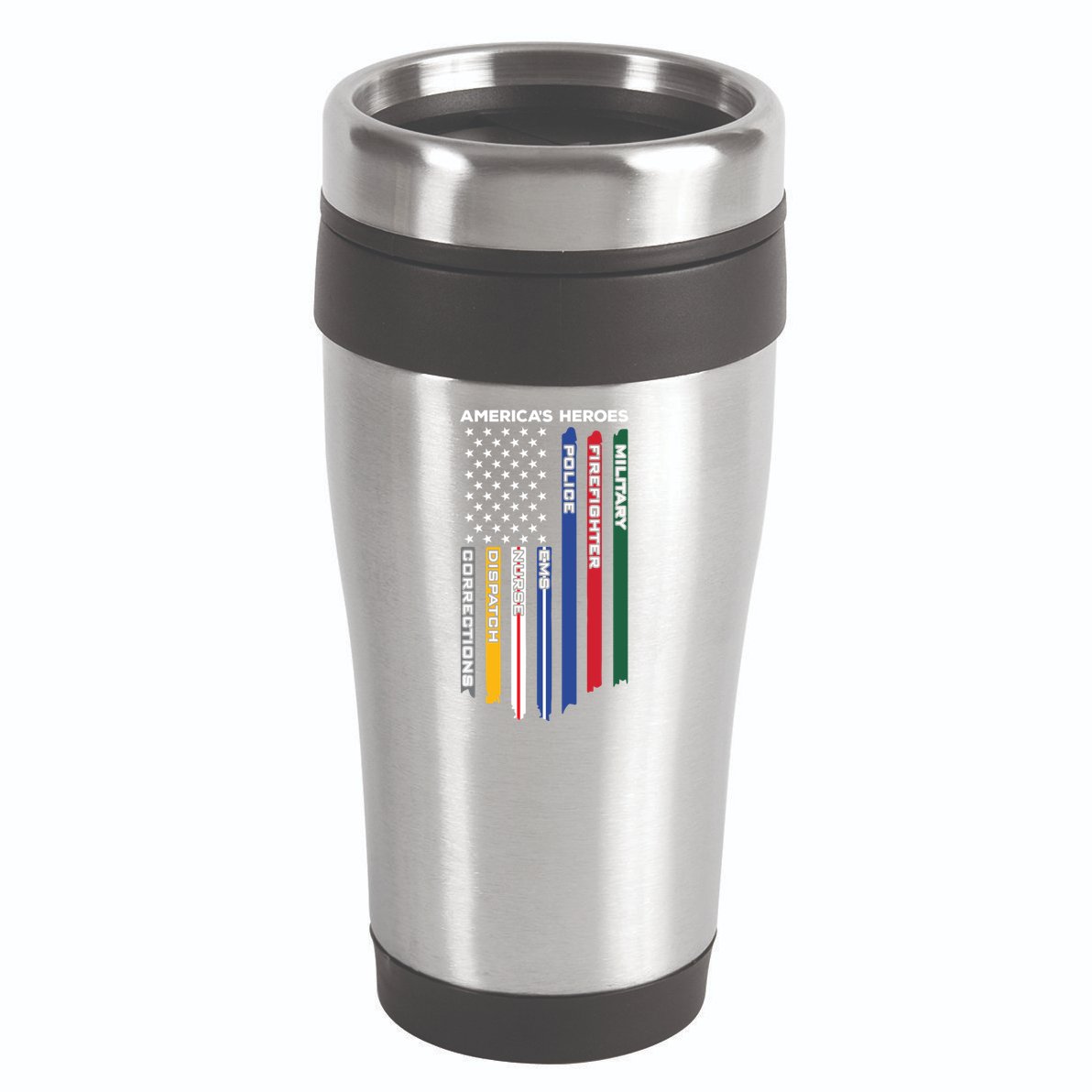 First Responders Heroes Police Military Firefighter Nurses Great Gift 16oz Travel Tumbler