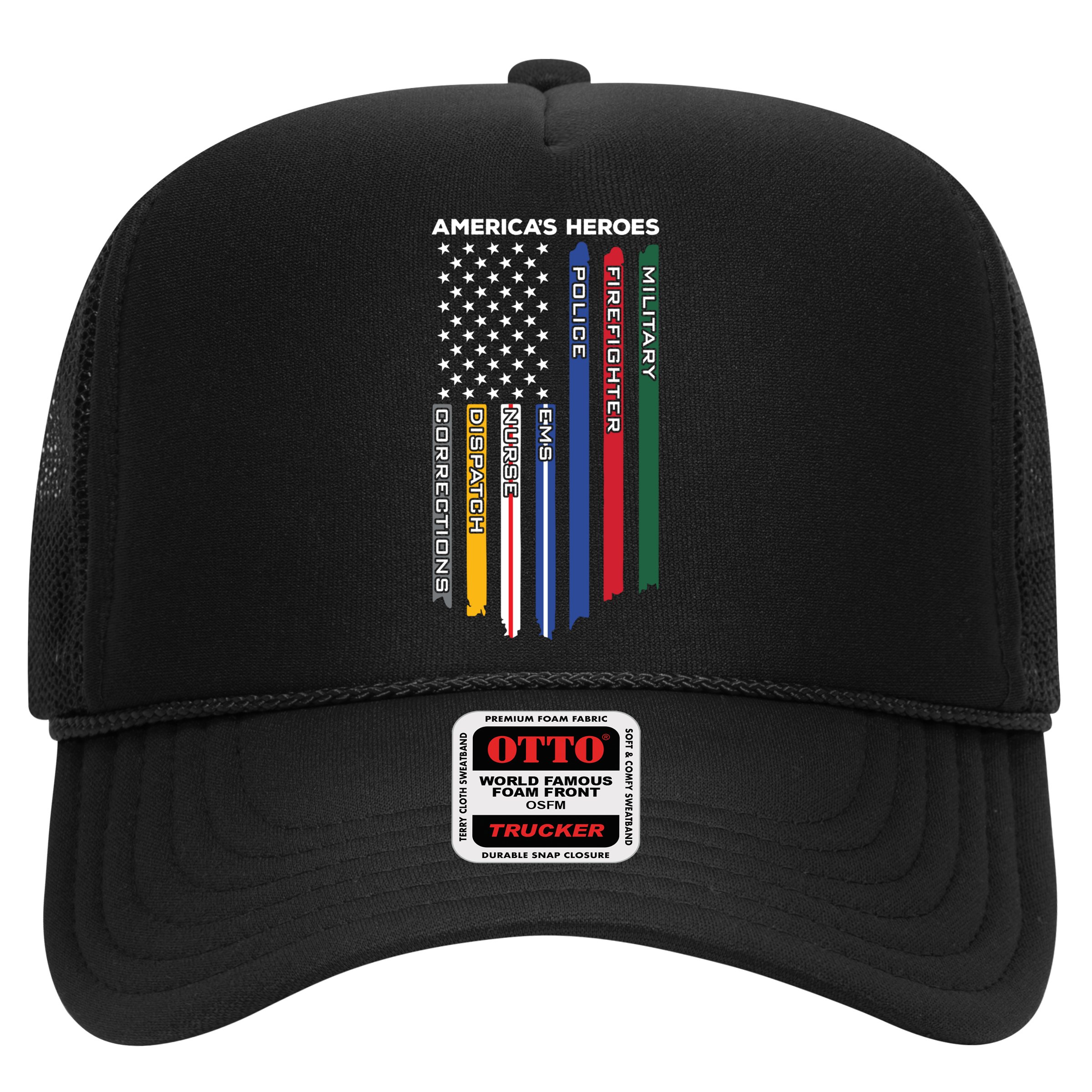 First Responders Heroes Police Military Firefighter Nurses Great Gift Hat
