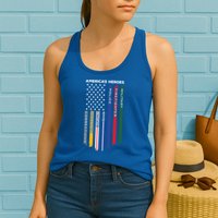 First Responders Heroes Police Military Firefighter Nurses Great Gift Womens Tank Top