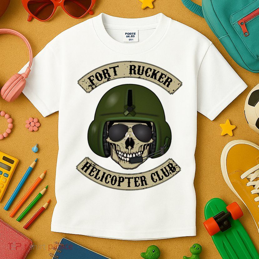 Fort Rucker Helicopter Club Kids T-Shirt