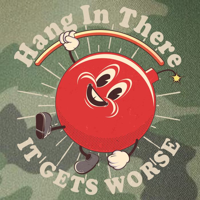 Funny Retro Hang In There It Gets Worse Legacy Tie Dye Trucker Hat