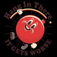 Funny Retro Hang In There It Gets Worse 16oz Travel Tumbler