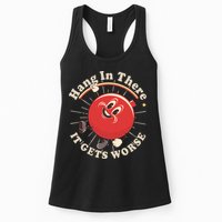 Funny Retro Hang In There It Gets Worse Womens Tank Top
