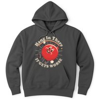 Funny Retro Hang In There It Gets Worse Hoodie