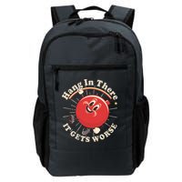 Funny Retro Hang In There It Gets Worse Backpack
