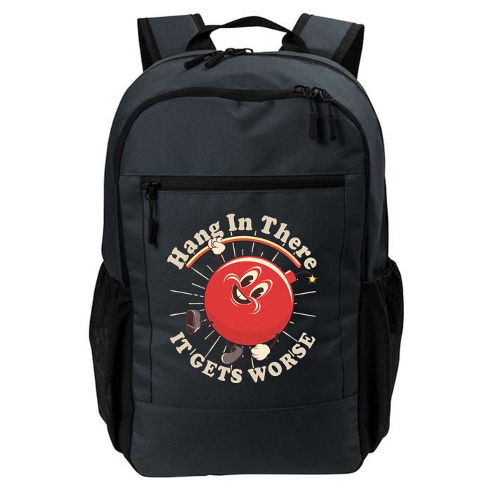 Funny Retro Hang In There It Gets Worse Backpack