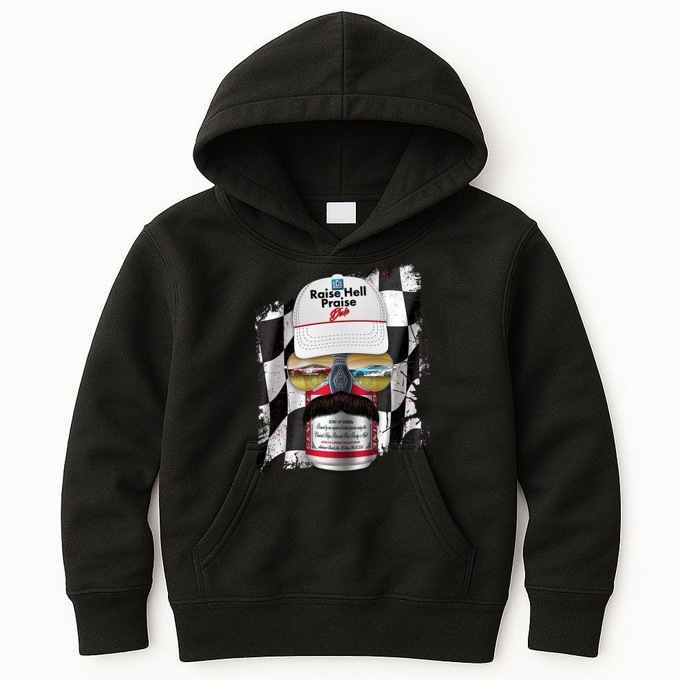 Funny Raise Hell Praise Dale Beer Can Kids Hoodie
