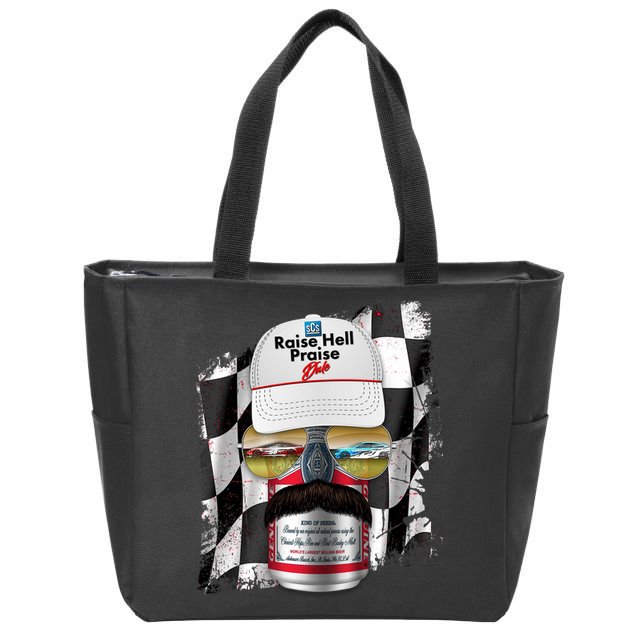 Funny Raise Hell Praise Dale Beer Can Zip Tote Bag