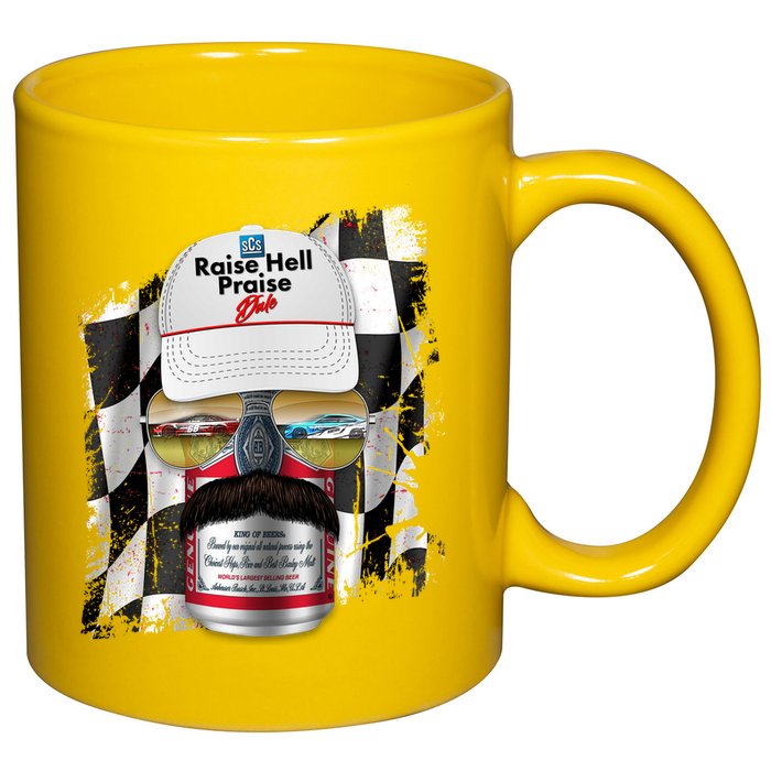 Funny Raise Hell Praise Dale Beer Can 11oz C Handle Ceramic Mug