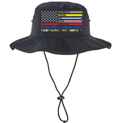 First Responders Hero Flag Nurse Ems Police Fire Military Gift Bucket Hat