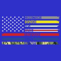 First Responders Hero Flag Nurse Ems Police Fire Military Gift Tall T-Shirt