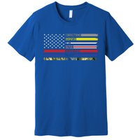 First Responders Hero Flag Nurse Ems Police Fire Military Gift Premium T-Shirt