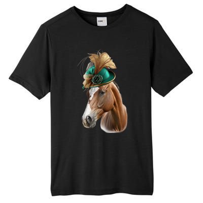 Funny Race Horse Gift Ridin' Derby Funny Gift Tall Fusion ChromaSoft Performance T-Shirt