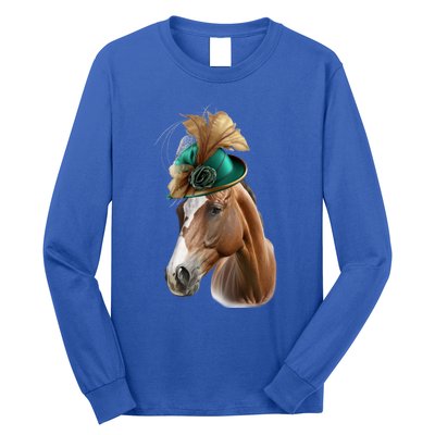 Funny Race Horse Gift Ridin' Derby Funny Gift Long Sleeve Shirt