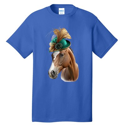 Funny Race Horse Gift Ridin' Derby Funny Gift Tall T-Shirt