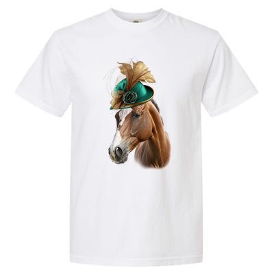 Funny Race Horse Gift Ridin' Derby Funny Gift Garment-Dyed Heavyweight T-Shirt