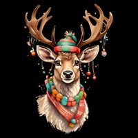Festive Reindeer Holiday Baby Bodysuit