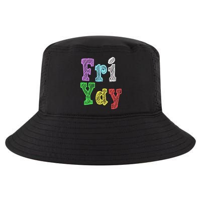 Fri Yay School Weekend Love Fridays Cool Comfort Performance Bucket Hat