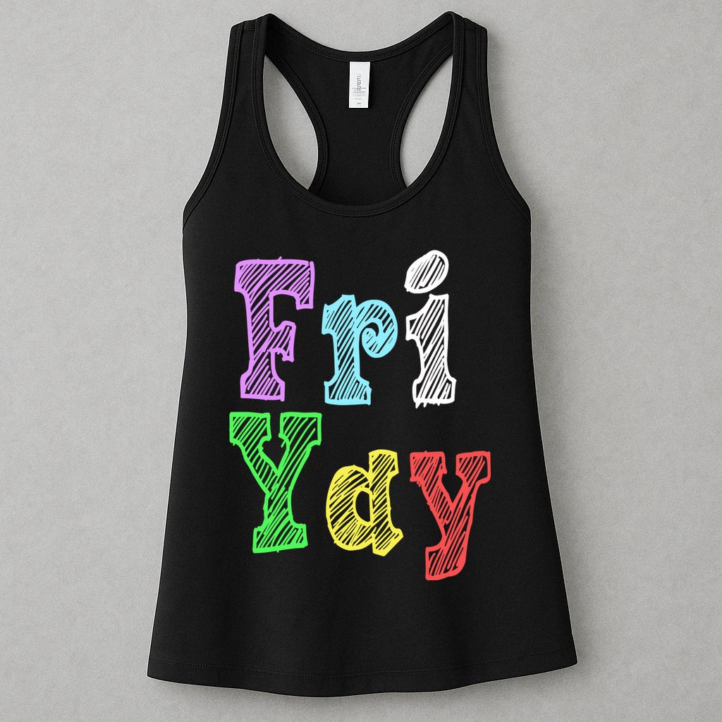 Fri Yay School Weekend Love Fridays Womens Tank Top