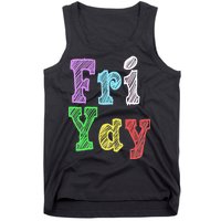 Fri Yay School Weekend Love Fridays Tank Top