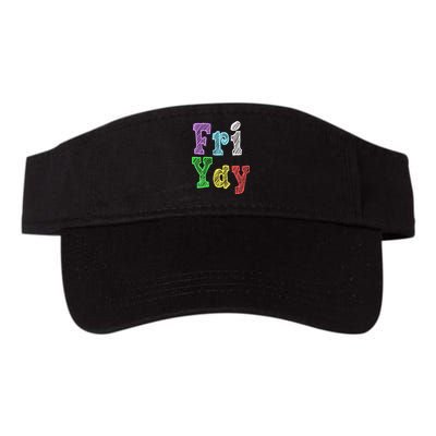 Fri Yay School Weekend Love Fridays Valucap Bio-Washed Visor