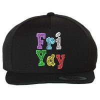 Fri Yay School Weekend Love Fridays Wool Snapback Cap