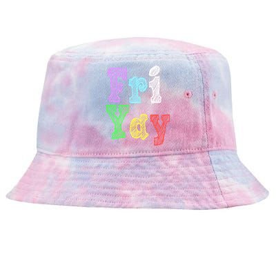 Fri Yay School Weekend Love Fridays Tie-Dyed Bucket Hat