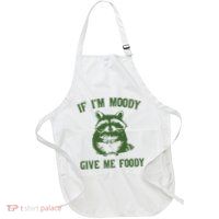 Funny Raccoon If IM Moody Give Me Foody Apron