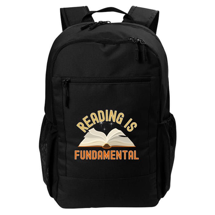 Funny Reading Is Fundamental Reading Book Lovers Daily Commute Backpack
