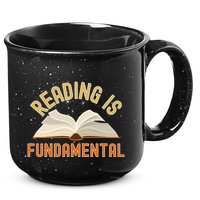Funny Reading Is Fundamental Reading Book Lovers 15oz Campfire Ceramic Mug