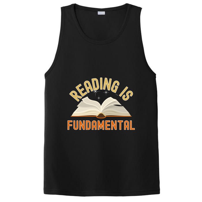 Funny Reading Is Fundamental Reading Book Lovers PosiCharge Competitor Tank