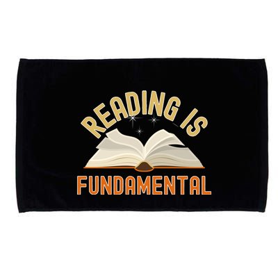 Funny Reading Is Fundamental Reading Book Lovers Microfiber Hand Towel