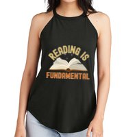 Funny Reading Is Fundamental Reading Book Lovers Women's Perfect Tri Rocker Tank