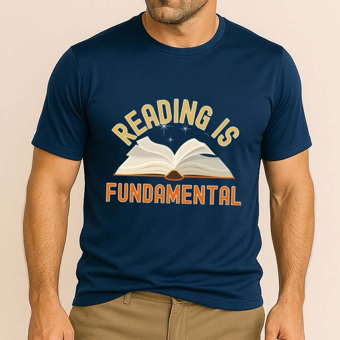 Funny Reading Is Fundamental Reading Book Lovers Cooling Performance Crew T-Shirt